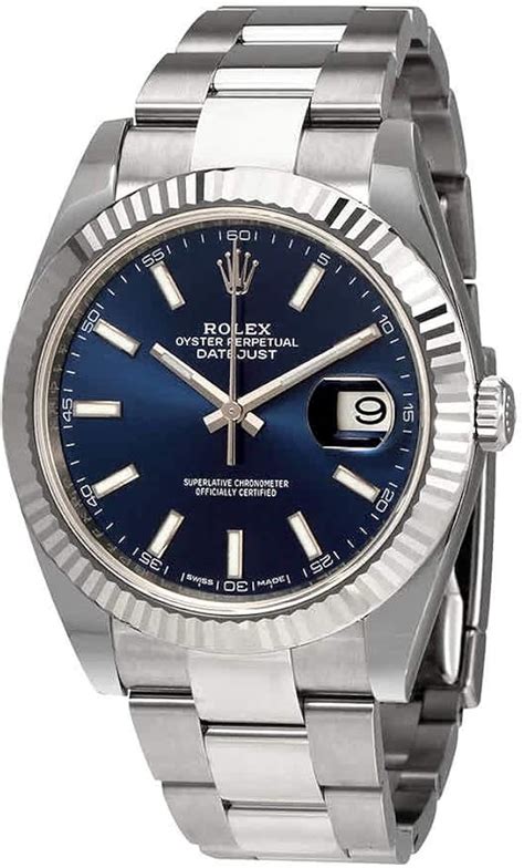 rolex azul precio|rolex datejust 41 reloj.